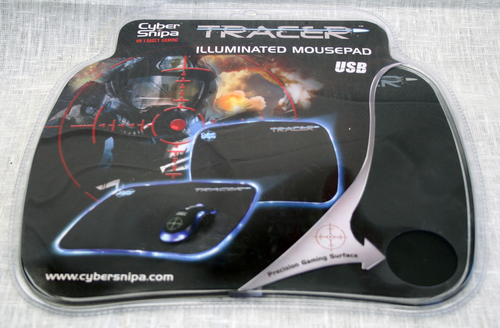 Musmattor från Cyber Snipa - Test - Cyber Snipa Tracer Illuminated Mousepad